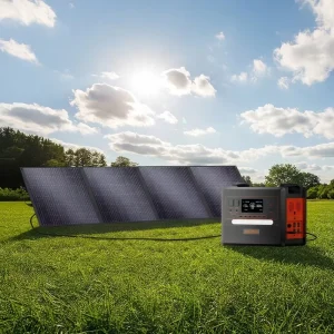 2500W 2304Wh LiFePO4 Solar Generator with 400W Foldable Solar Panel Fast Charging Kit Power Station Generador Solar