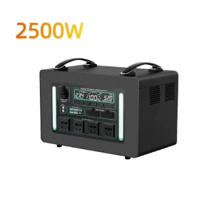 2500W Portable Power Station LiFePO4 Battery Pure Sine Wave Solar Electric Power Generator