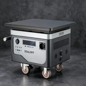 2500Wh Portable Power Station with Induction Cooktop, 2.5kWh Outdoor Solar Generator for Camping BBQ & Water Boiling