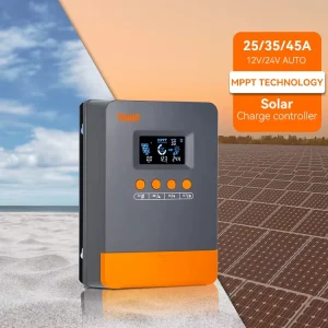 25A 35A 45A MPPT Solar Charge Controller 12V/24V Auto Solar Battery Charger