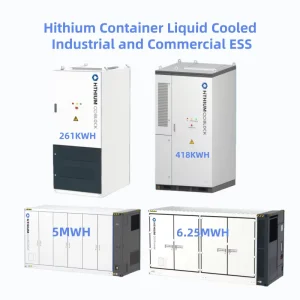261KW 418KWH 5MWH 6.25MWH Industrial Commercial ESS Liquid Cooling LiFePO4 Off Grid Solar Power Station