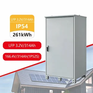 261KWh 128KWh Industrial Energy Storage Cabinet BESS Commercial LiFePO4 Battery Solar Power System