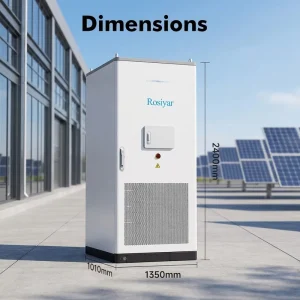 261kWh 6000 Cycles Solar Power Battery Hybrid Solar Inverter Energy Storage System with Liquid Cooling