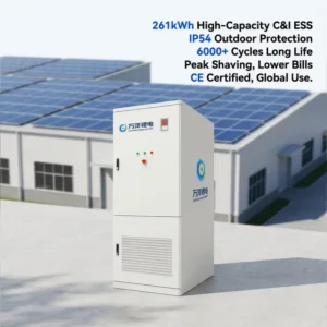 261kWh Containerized Energy Storage System Air Cooling BESS for Peak Shaving & TOU Arbitrage