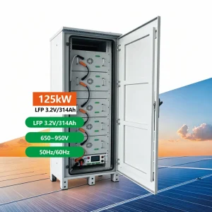 261kWh Hybrid Solar Battery System Air Cooling for Factory Emergency Backup