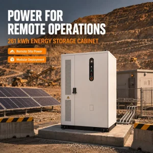 261kWh Liquid Cooling Energy Storage Cabinet Hybrid BESS System for Remote Mining Site Power