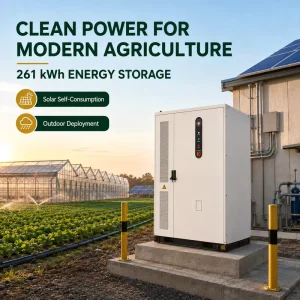 261kWh Liquid Cooling Solar Battery Storage System Outdoor BESS Cabinet for Agriculture and Irrigation