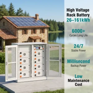 26KWH 50KWH 80kwh High Voltage Solar Lifepo4 Battery 51.2v 280ah LFP Rack Mounted Battery Pack for Home Energy System