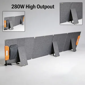 280W Flexible Mono Foldable Portable Solar Panel for Camping