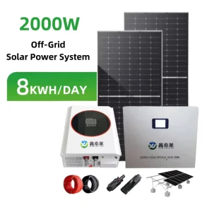 2KW Completely Off Grid Solar Power System Solar Energy System Kits for Home Use