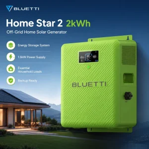 2kWh Off Grid Home Solar Generator Energy Storage System 1.5kW Power Supply for Essential Household Loads and Backup