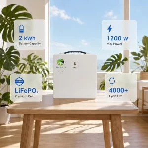 2kWh Residential Portable Energy Storage LiFePO4 Home Battery Stackable Home Energy Storage Modular Home Battery System
