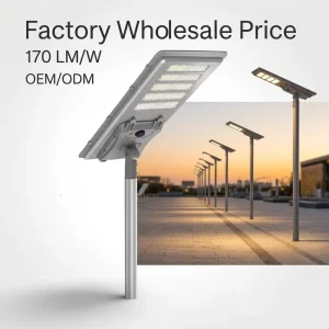 3-Mode Street Lamp Dusk to Dawn Dimmable Solar Street Light Commercial Solar Street Lights