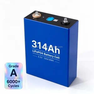 3.2V 314Ah LiFePO4 Cell Prismatic Lithium Battery 6000+ Cycles Rechargeable Battery for House Energy Storage System