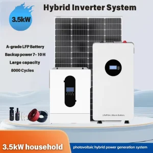 3.5kW 5.5kW 6.2kW 12kW Grid Solar Power System MPPT Lithium Battery Solar Panel For Home Electricity Backup