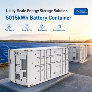 3.76mwh 5mwh LiFePO4 off Grid High Voltage Battery Energy Storage System