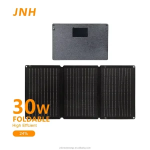 30 Watts Foldable Solar Panel Monocrystalline Silicon 3 Folds Waterproof Portable Solar Chargers for Hiking Camping Outdoor