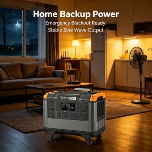 3000W 2688WH Solar Battery Generator Power Station Mobile House Backup System with Solar Panel for Home