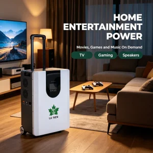 3000W 4kWh Hybrid Solar Storage Station Wheeled LiFePO4 All in One Home Backup Generator