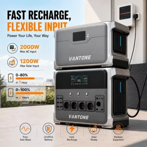3000W Portable Generator Balcony Battery Solar Power Station 2kw 3kw with Solar Panels