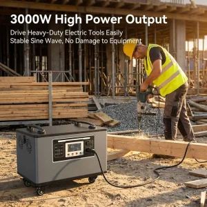 3000W Portable Power Station LiFePO4 Pure Sine Wave Solar Generator 220V AC USB C Emergency Backup Outdoor Camping EU UK AU US