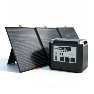 3000W Portable Solar Power Station with UPS Pure Sine Wave LiFePO4 Battery Solar Panels & Car Charging Solar Generator