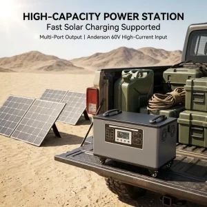 3000W Wheeled Portable Power Station LiFePO4 Pure Sine Wave Solar Generator 220VAC USB C Emergency Backup Camping RV EU UK AU US