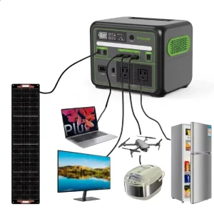 300W 192Wh Portable Power Station High Capacity LiFePO4 Solar Power Generator for Camping RV