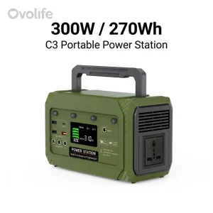 300W 270Wh 72800mAh Pure Sine Wave with 8 Outputs PD 45W Portable Power Station for Camping Emergency