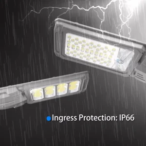 300W 500W Solar Street Light Easy Install IP65 Optical Lens Smart Motion Sensor for Community Road