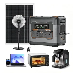 300W-5120W Large Capacity Solar Energy Generator with MPPT Controller Emergency Power Station AC DC Car Source