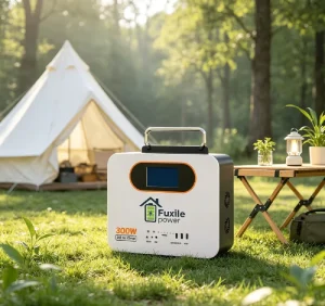 300W 640Wh LiFePO4 Portable Power Station with Pure Sine Wave, PV Charging Input, AC/DC/USB Outputs for Camping, RV, and Home