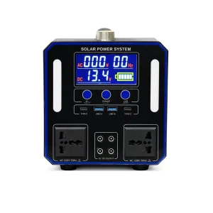 300W LiFePO4 Portable Power Station Pure Sine Wave Solar Generator External Battery AC Source Outdoor Camping Cigar