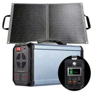 300W Lithium Ion 60000mAh 222WH Foldable Solar Panel Portable Power Station Cigar Lighter Pure Sine Wave 4.65kg Multi Outlet