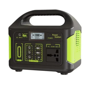 300W Modified Sine Wave Solar Generator Portable Station LiFePO4 Battery 256WH Capacity Car Solar Panel for Camping Outdoor