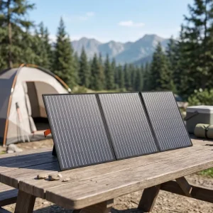 300W Multi Output Foldable Solar Panel Monocrystalline Solar Charger Compatible with Portable Power Station