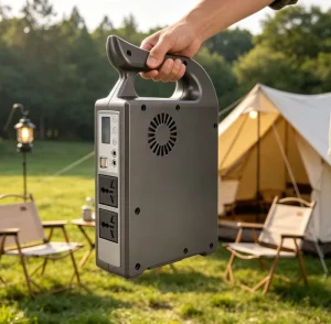 300W Portable Power Station 192WH LiFePo4 Battery Solar Panel Generator 220V AC DC12V Output Power Bank Flashlight for Camping