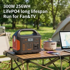 300W Portable Power Station Tragbare Lifepo4 Battery Bank RV Port Mobile Solar Panel Charge Generator Customizable Solar Battery