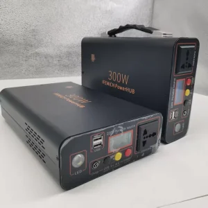 300W Portable Power Station with 220V AC Outlet Solar Generator for Outdoor Camping Emergency Home Backup Laptop Charging