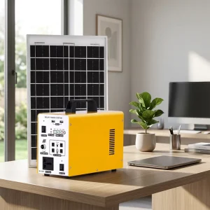 300W Portable Solar Generator LiFePO4 Battery Power Station 220V Pure Sine Wave Suitable for Camping and Outdoor Emergency Use