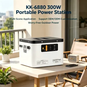 300W True Continuous Output Solar Generator 896Wh LiFePO4 Battery UPS Fallback Mode Power Station