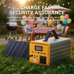 300Wh LiFePO4 Portable Power Station 600W Pure Sine Wave MPPT Solar Generator Jump Starter Fast Charging China
