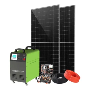 300w 500w 1000w 1500w太阳能电池板套件，用于家庭太阳能成套套件太阳能系统，带电池和Dc端口