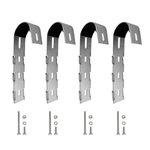 304 Stainless Steel Bent Roof Hook Photovoltaic Bracket Forging Services Guide Rail Accessories for PV Systems