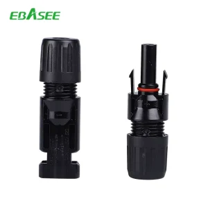 30A 1000V DC太阳能电池板电缆连接器，用于光伏能源系统IP68公/母，带2P 3P 4P 5p引脚防抱死制动系统和个人电脑外壳