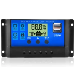 30A 12V 24V Solar Charge Controller with Dual USB Port