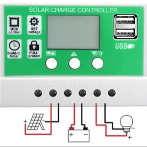 30A/40A/50A 12V/24V IP67 MPPT Solar Charge Controller