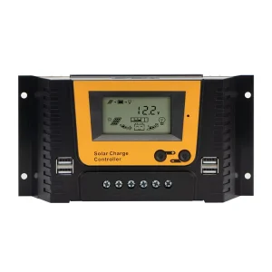 30A 40A PWM Solar Charge Controller 12V/24V with 100V Max PV Input and LCD Display
