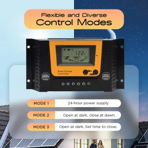30A 40A PWM Solar Panel Charge Controller 12V 24V 48V Auto Switch