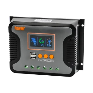 30A 60A 80A PWM Solar Charge Controller Lithium-ion/lead-acid Battery 12/24/36/48V